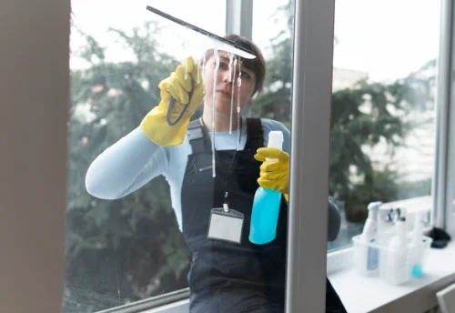 Nettoyage de vitres intérieures et extérieures à la Bassée